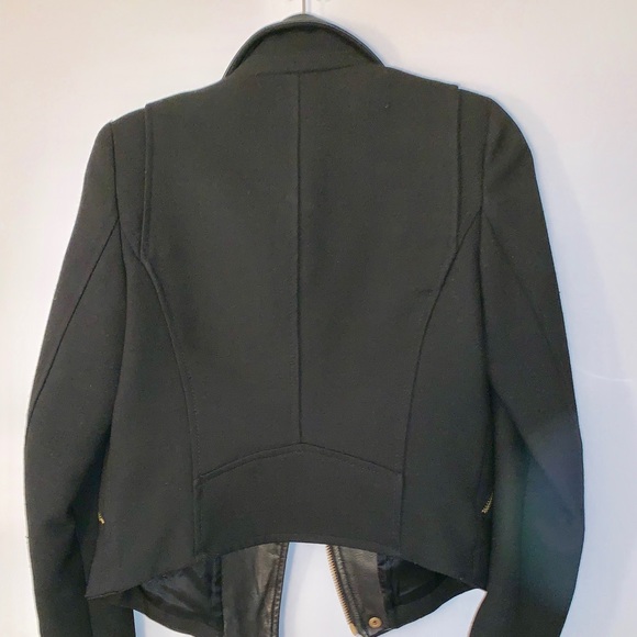 Zara mixed material moto style jacket - Picture 7 of 8